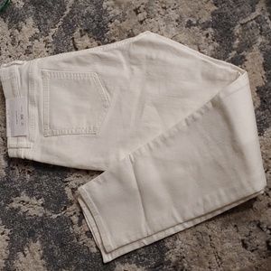 Petite skinny white jeans